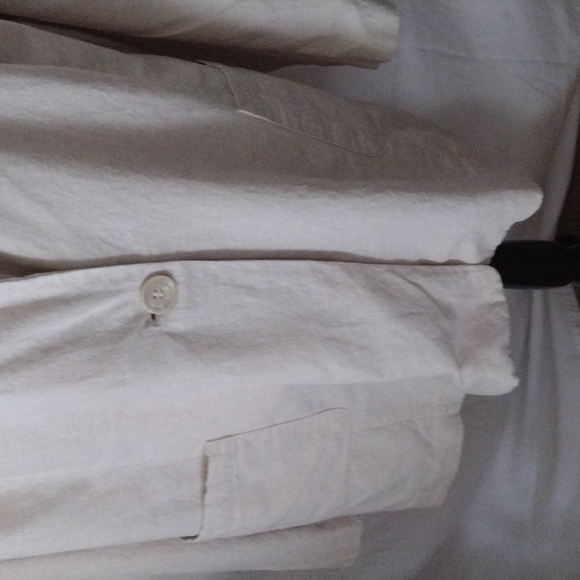 AVENUE WOMEN OVERSIZED DOUBLE BREASTED BLAZER LINEN BLEND - Picture 3 of 11